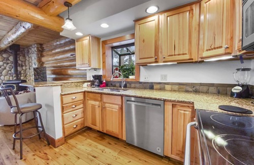 Woodmoor House | New Listing! Stunning Log Cabin 10 Mile Views Hot Tub
