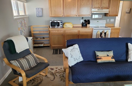 Oscoda Cottage | New! Loon Lodge - Super Cute, Lakefront, Bonfire Ring, and Private Dock!