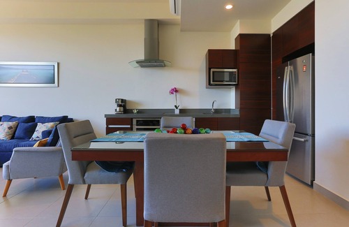 Nuevo Vallarta Condo | NEW Luxury Loft 1 bedroom with private roof garden and Side view of the marina