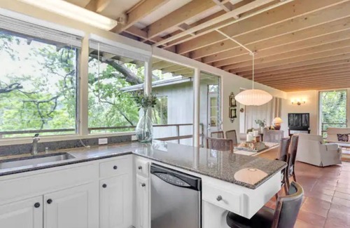 Seguin House | New! Luxury Riverfront Oasis with Gorgeous Oaks and Ping Pong Table!