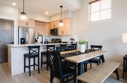 Sun Peaks Apartment | New! Luxury, Top Floor, Ski in/Ski Out, Private Hot Tub and Mountain Views