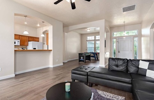 Meridian House | NEW! Modern Meridian vacation home - Foosball, Air Hockey, Steps from POOL