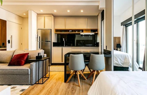 Centro Apartment | New, modern studio in the center of Floripa HAV103