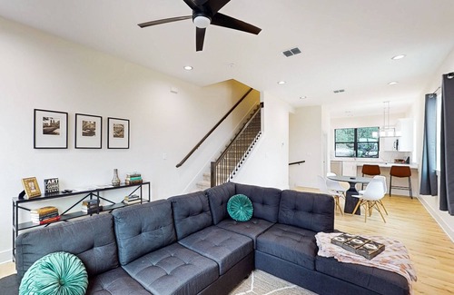 Wetmore Condo | New modern town home with full kitchen, living room & top floor balcony