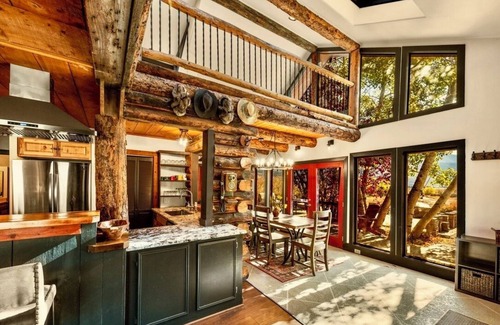 Crested Butte Cabin | NEW Oh-Be-Joyful Ranch! Private cabin w hot tub & huge stone fireplace!