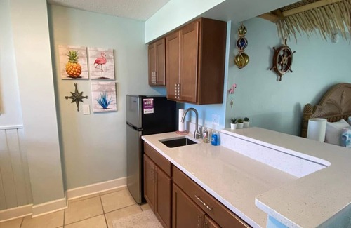 East Daytona Apartment | NEW POOL OPEN! Direct Oceanfront | Remodeled Tiki Theme | Private Balcony