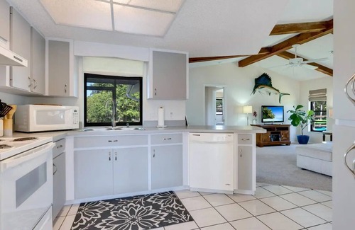 Venice Cottage | New Pool! - Tropical Waterfront Cottage -Dock & Optional Boat