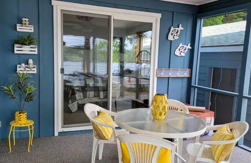 Lake Tomahawk House | NEW! Renovated Bungalow steps from Lake Tomahawk - King Bed, Dock Space, Firepit