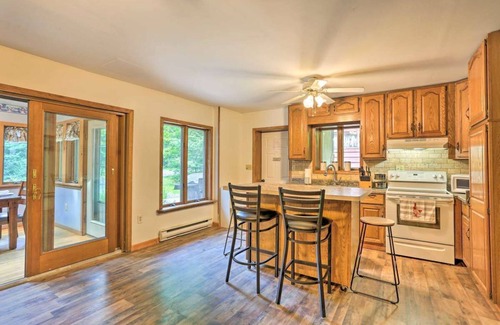 Tunkhannock Township House | NEW! Secluded Pocono Lake Home: Fire Pit & Hot Tub