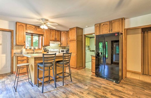 Tunkhannock Township House | NEW! Secluded Pocono Lake Home: Fire Pit & Hot Tub
