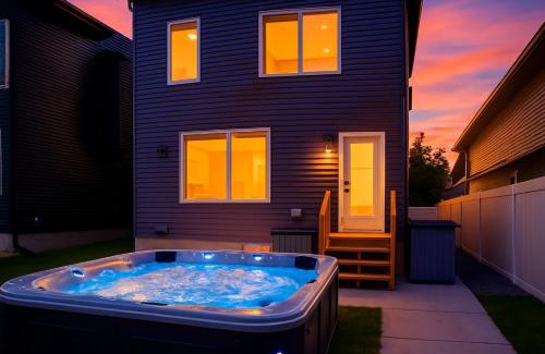 Southwest Edmonton Apartment | NEW-Starry Nights Escape-Hot Tub-Kids Secret Rm!
