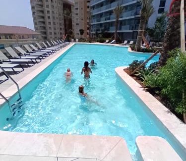 Gibraltar Apartment | NEW - Studio Apartments in EuroCity - Large Pool - Rock or Sea Views - Balcony - Free Parking - Holiday and Short Let Apartments in Gibraltar