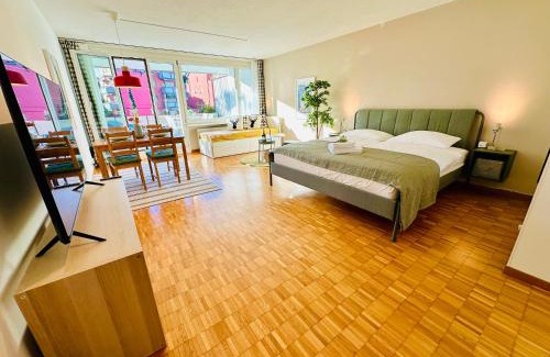 Oerlikon Apartment | New Studio with Sunny Terrace & Air Condition