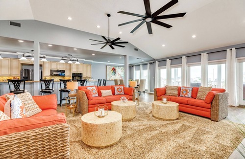 Isla Del Sol House | NEW to Vrbo! Private Pool w/Slide, Elevator, 2 Living Areas, Easy Bay Access