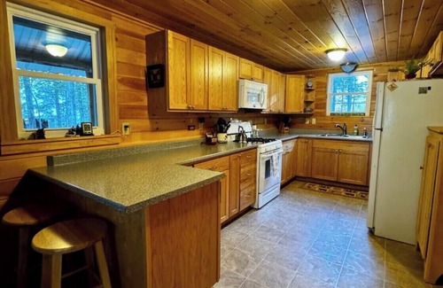 Dover-Foxcroft House | NEW! Tranquil Lake Front Home Tucked in Quiet Cove on pristine Sebec Lake