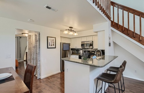 Meadow Hills Condo | New! Urban Oasis - Pool Access - Fireplace - 30 Day Rental