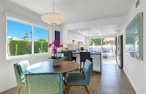 Palm Springs Condo | New Vibrant Blue Bungalow