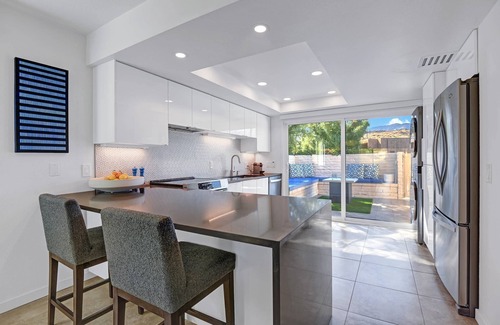 Palm Springs Condo | New Vibrant Blue Bungalow