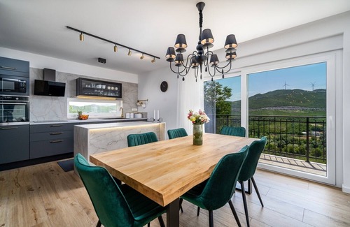 Blato na Cetini Villa | New! Villa Stella with 32 sqm private heated pool, Jacuzzi, Sauna, Media room, 3 bedrooms, 6+2 pax