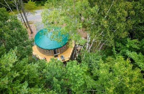 North Penobscot House | New YURT on the bank of the Penobscot river. Near Baxter & National monument