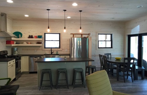 Thompsonville Cabin | Newer home within walking distance of Crystal Mountain Resort - EV car charger