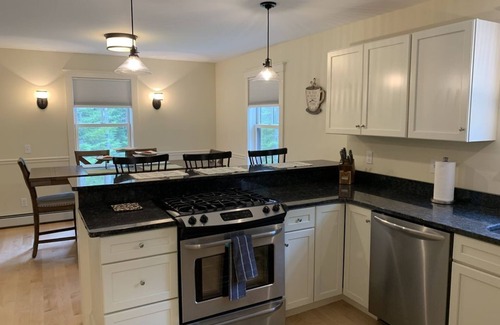 Mount Desert House | Newly built and fresh vacation home tucked in the woods of Mount Desert.
