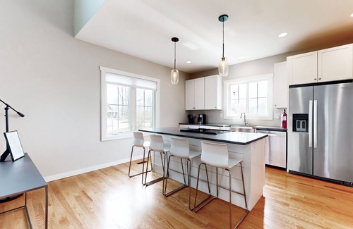 Sawyer House | Newly-built home on a grassy lot with washer/dryer & screened deck