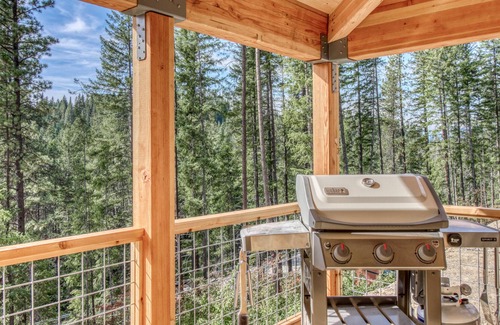 Ardenvoir House | Newly-built home with hot tub, wraparound deck, and forest views - dogs OK