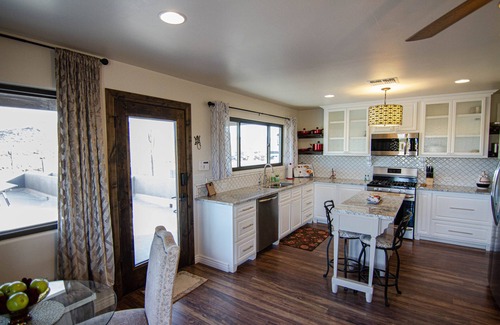 Mesa House | Newly built upper level casita with heated pool, Jacuzzi and state park views!