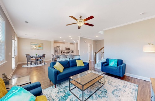 Grovetown House | Newly constructed home in a quiet neighborhood with yard, modern interior, & W/D