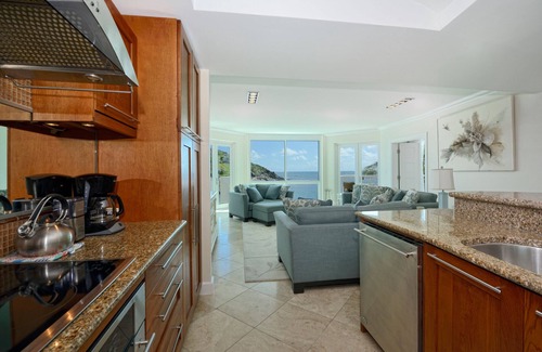 Oyster Pond Condo | Newly Renovated Luxury Ocean Front Condo* Stunning Lighthouse Escape!