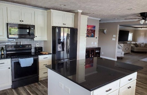 LaPlatte I House | Newly remodeled Beachfront home on privately owned lake .