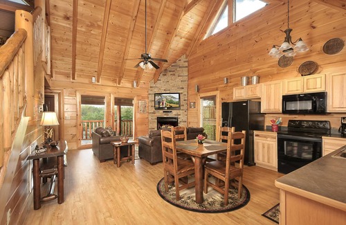 Sevierville Cabin | Newly Renovated! Gated Resort, Mini-Golf, Game Loft, Pools, WiFi, What a View!