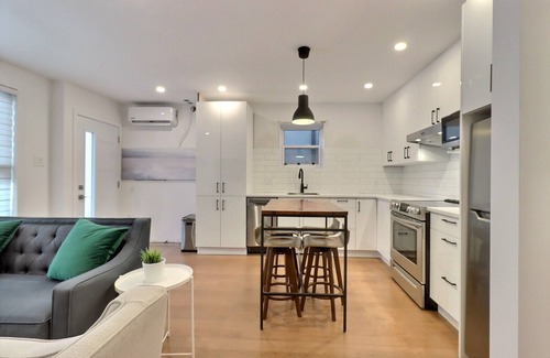Pointe-Saint-Charles Apartment | Newly renovated luminous open plan condo，near downtown,metro station