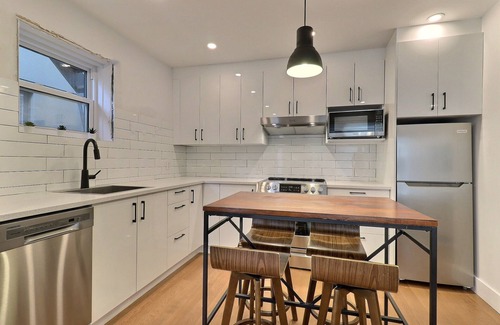 Pointe-Saint-Charles Apartment | Newly renovated luminous open plan condo，near downtown,metro station
