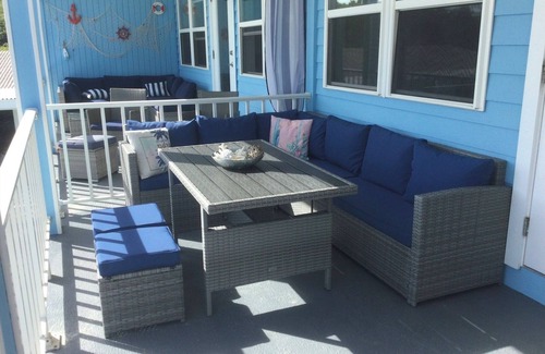 George Town House | Newly renovated Oceanfront Townhouse with Stunning Views & Private Beach Access