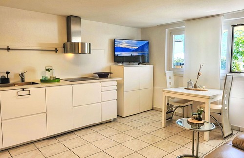 Gordola Apartment | Nice apartment for 2 guests with WIFI, A/C, TV, patio, pets allowed, panoramic view and parking