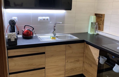 Zupanovice Apartment | Nice apartment for 5 people with pool, WIFI, TV, patio, pets allowed and parking