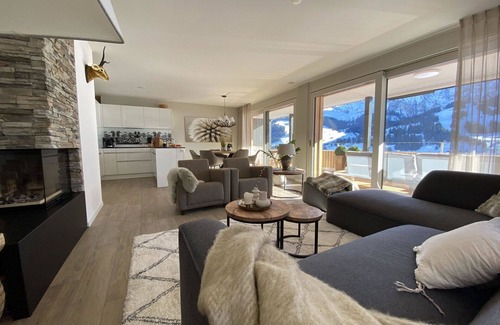 Adelboden Apartment | Nice apartment for 6 people with WIFI, TV and balcony