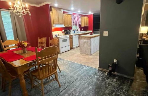 Red Jacket House | Nice private home in Matewan, close to trails! Hottub, Pool, fire pits & games!