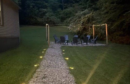 Red Jacket House | Nice private home in Matewan, close to trails! Hottub, Pool, fire pits & games!