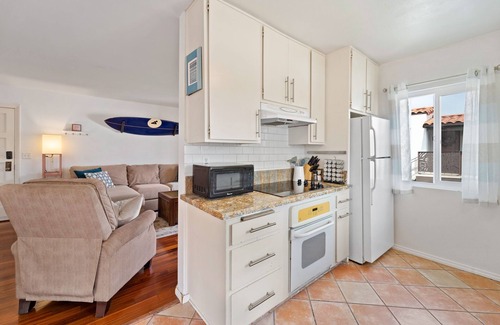 North Pacific Beach Condo | North PB Jewel: Sun-Soaked Second Story, Steps to Beach & Tourmaline Surfing