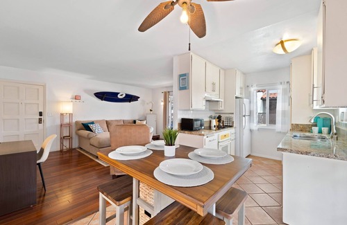 North Pacific Beach Condo | North PB Jewel: Sun-Soaked Second Story, Steps to Beach & Tourmaline Surfing
