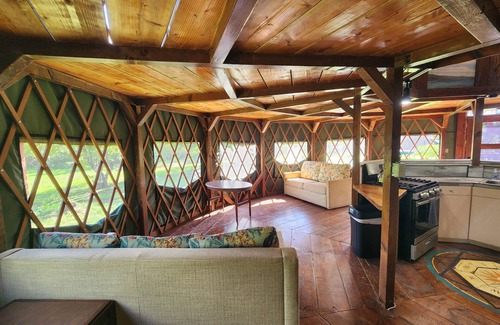 Mokuleia RV Rental | North Shore 2-Story Rustic Yurt Glamping Lodge Tropical Nature Rental Near Beach