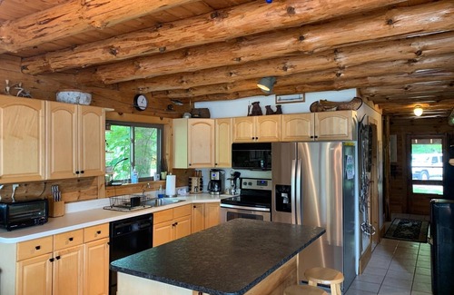 Ticonderoga House | Northern Lake George .Beautiful Log Home With Direct Water Front