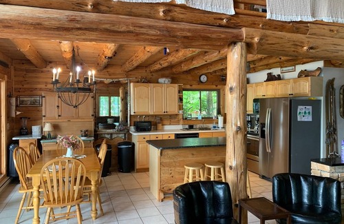 Ticonderoga House | Northern Lake George .Beautiful Log Home With Direct Water Front