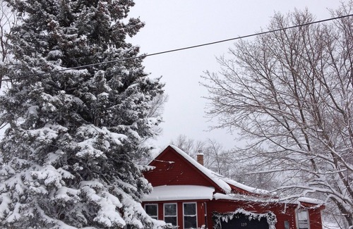 Laurium Cottage | NORTHERN LIGHTS! Historic Storybook Beach Cottage at Tamarack Waterworks