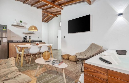 La Florida Apartment | NOWA Cumbiana Apt - with Hot Tub on Provenza's Main Street