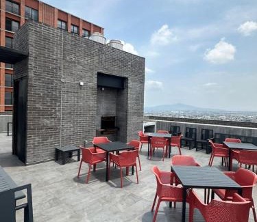 Guadalajara Apartment | Nuevo Loft con increible vista en YU Country 1507B