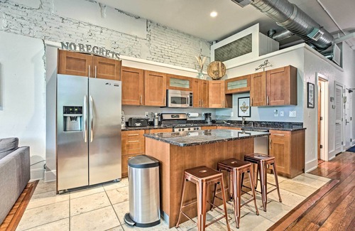Downtown Louisville Condo | Nulu Art District Loft: Walk to Dtwn Distilleries!